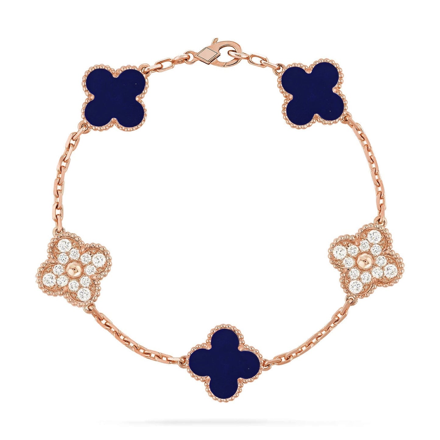 [Miro ]New CLOVER 5 MOTIF LAPIS LAZULI BRACELET COLLECTION
