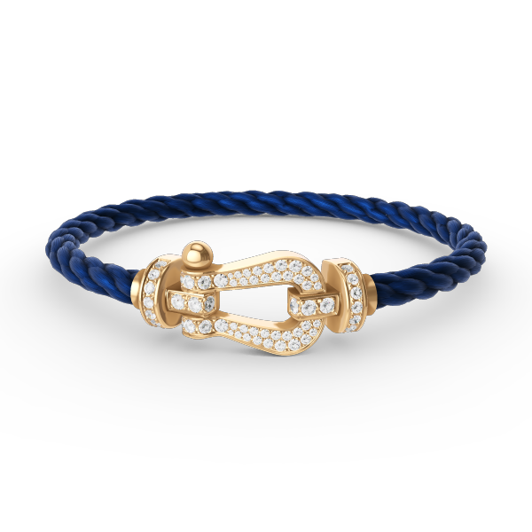 Miro FORCE LARGE HORSESHOE FULL DIAMOND BRACELET GOLD