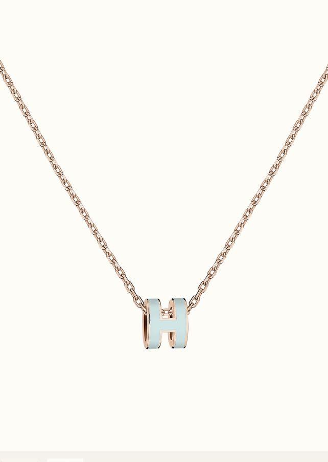 Miro POP H LIGHT BLUE NECKLACE