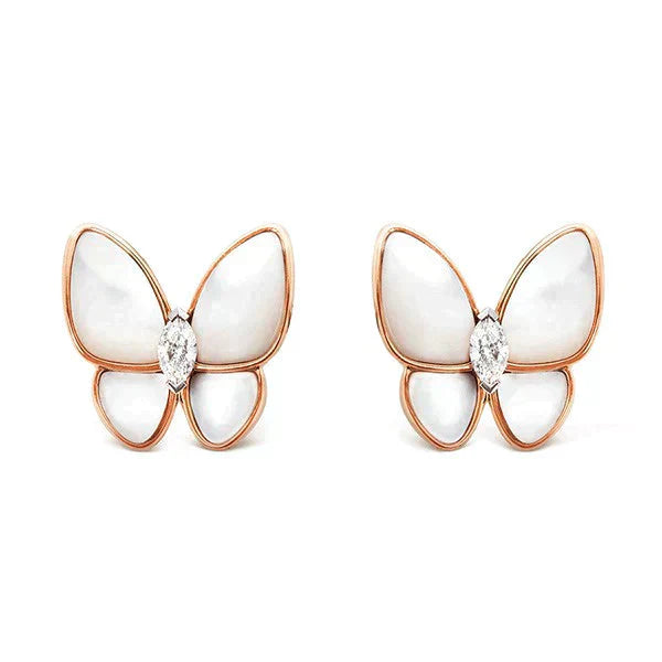 Miro BUTTERFLY MOP DIAMOND EARRINGS