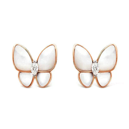 Miro BUTTERFLY MOP DIAMOND EARRINGS