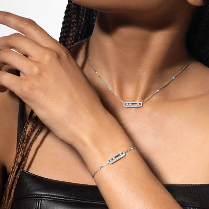 [Miro ]Pavé Baby Move Diamond Bracelet