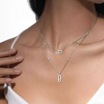 [Miro ] Move Uno Diamond Necklace