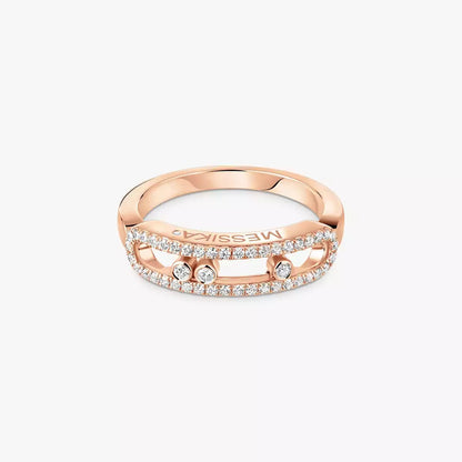 [Miro ] Baby Move Gold Diamond Pave_ Ring
