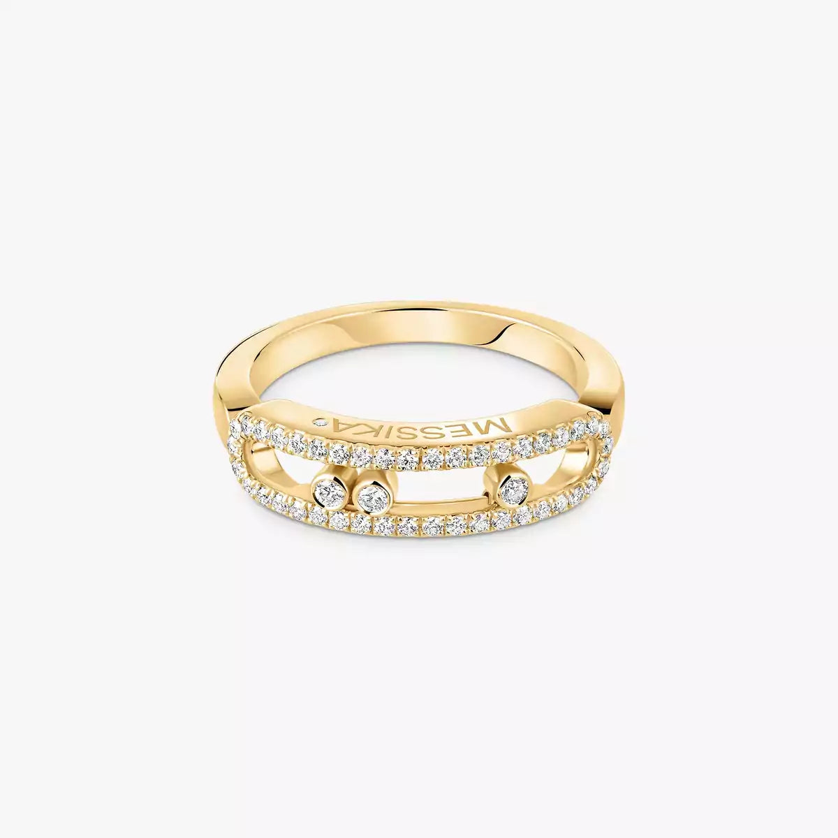 [Miro ] Baby Move Gold Diamond Pave_ Ring