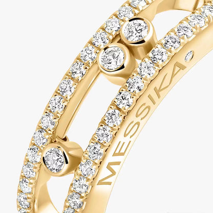 [Miro ] Baby Move Gold Diamond Pave_ Ring