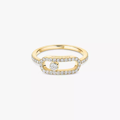 [Miro ]Move Uno Diamantring in Gold