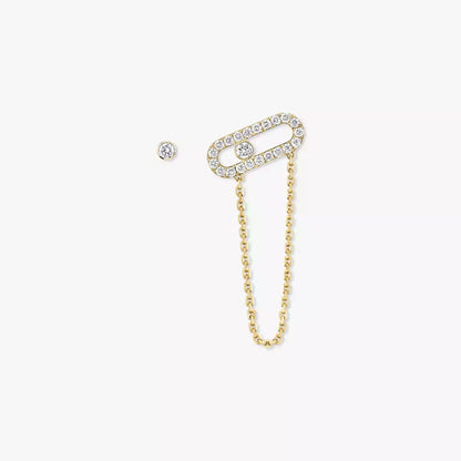 [Miro ]Move Uno Diamond Earrings