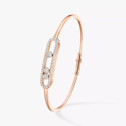 [Miro ]Bewegliches Armband mit Pavé-Diamanten M