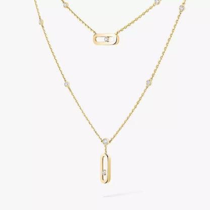 [Miro ] Move Uno Diamond Necklace