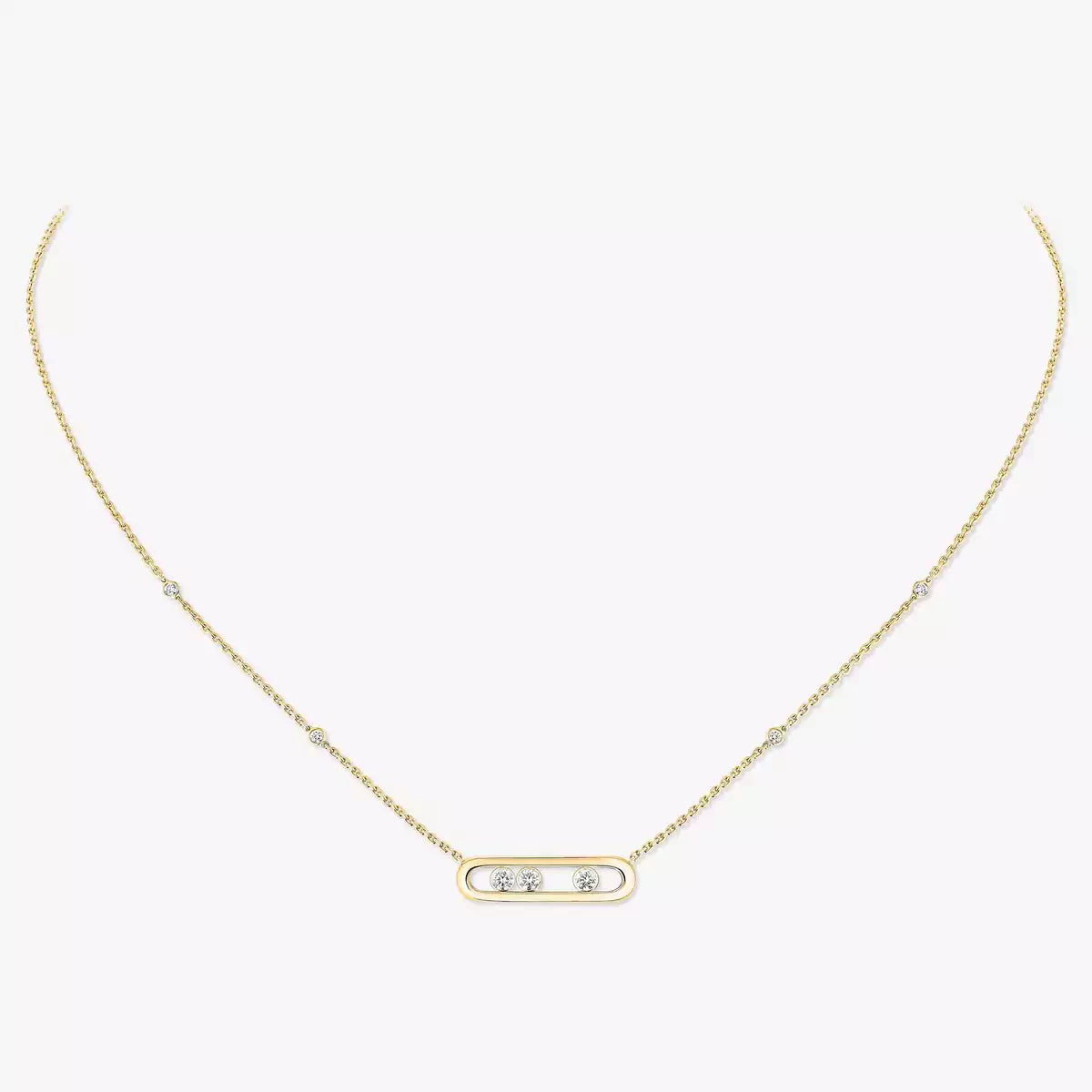 [Miro ] Baby Move Gold Diamond Necklace