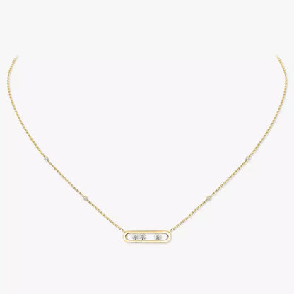 [Miro ] Baby Move Gold Diamond Necklace
