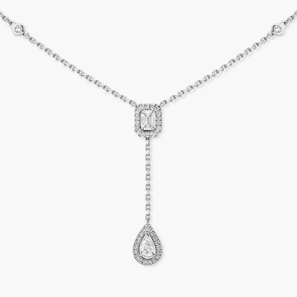 [Miro ]Gold Diamond Tie Necklace