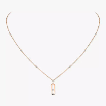 [Miro] Uno Gold Diamant Collier Lang