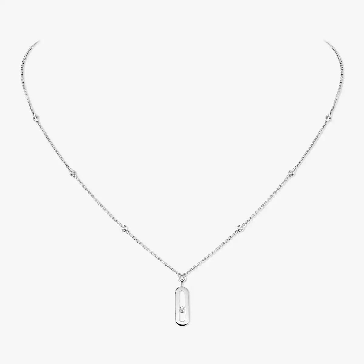 [Miro] Uno Gold Diamant Collier Lang