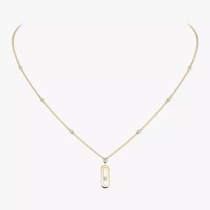 [Miro] Uno Gold Diamant Collier Lang