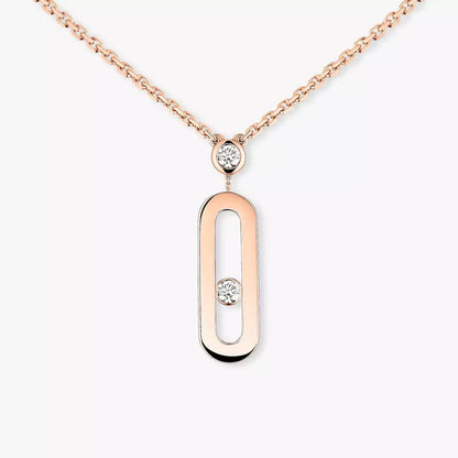 [Miro] Uno Gold Diamant Collier Lang