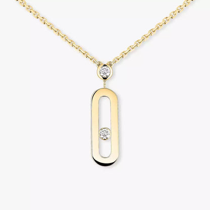 [Miro] Uno Gold Diamant Collier Lang