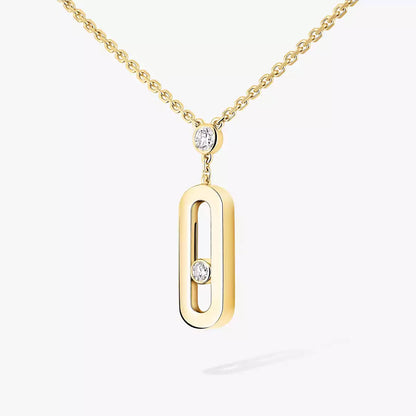[Miro] Uno Gold Diamant Collier Lang