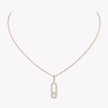 [Miro ]Move Uno Diamantkette aus Roségold