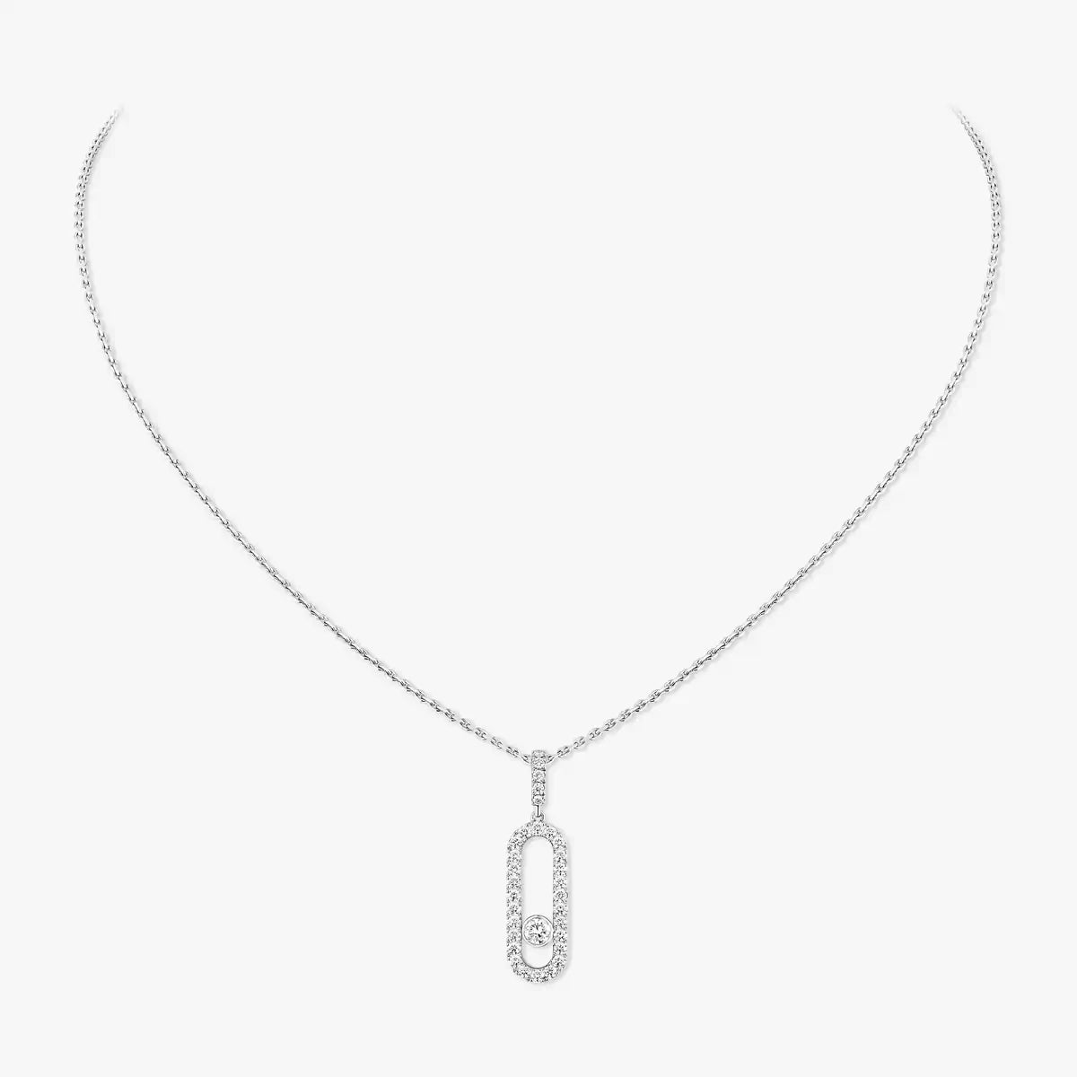 [Miro ]Move Uno Diamantkette aus Roségold