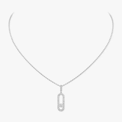 [Miro ]Move Uno Diamantkette aus Roségold