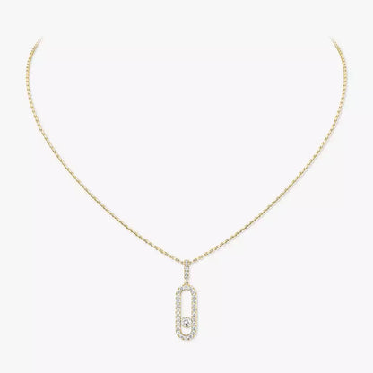 [Miro ]Move Uno Diamantkette aus Roségold