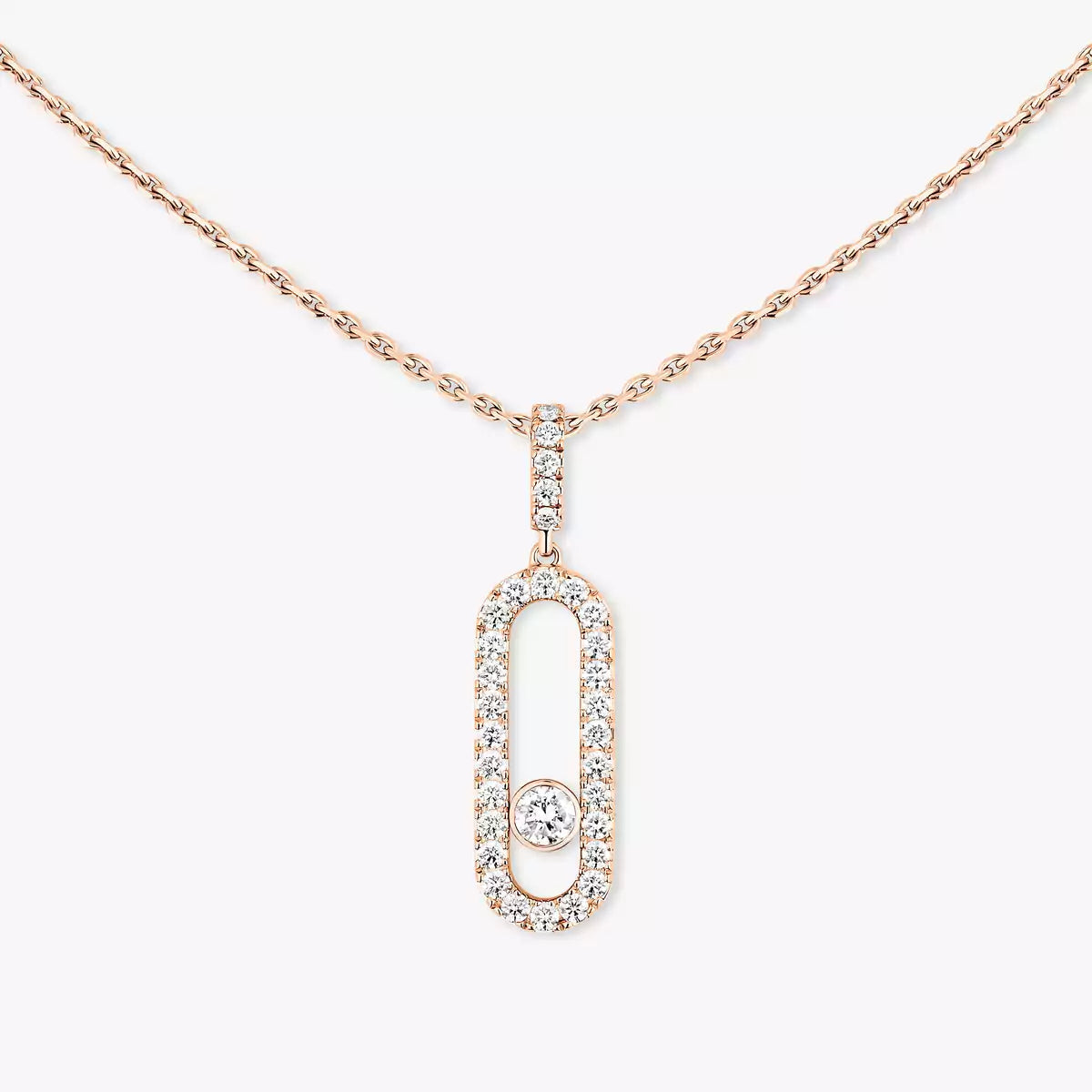 [Miro ]Move Uno Diamantkette aus Roségold