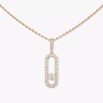 [Miro ]Move Uno Diamantkette aus Roségold