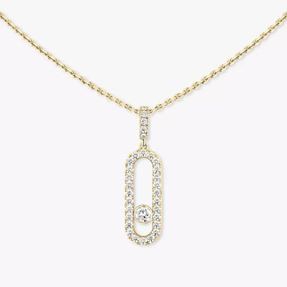 [Miro ]Move Uno Diamantkette aus Roségold