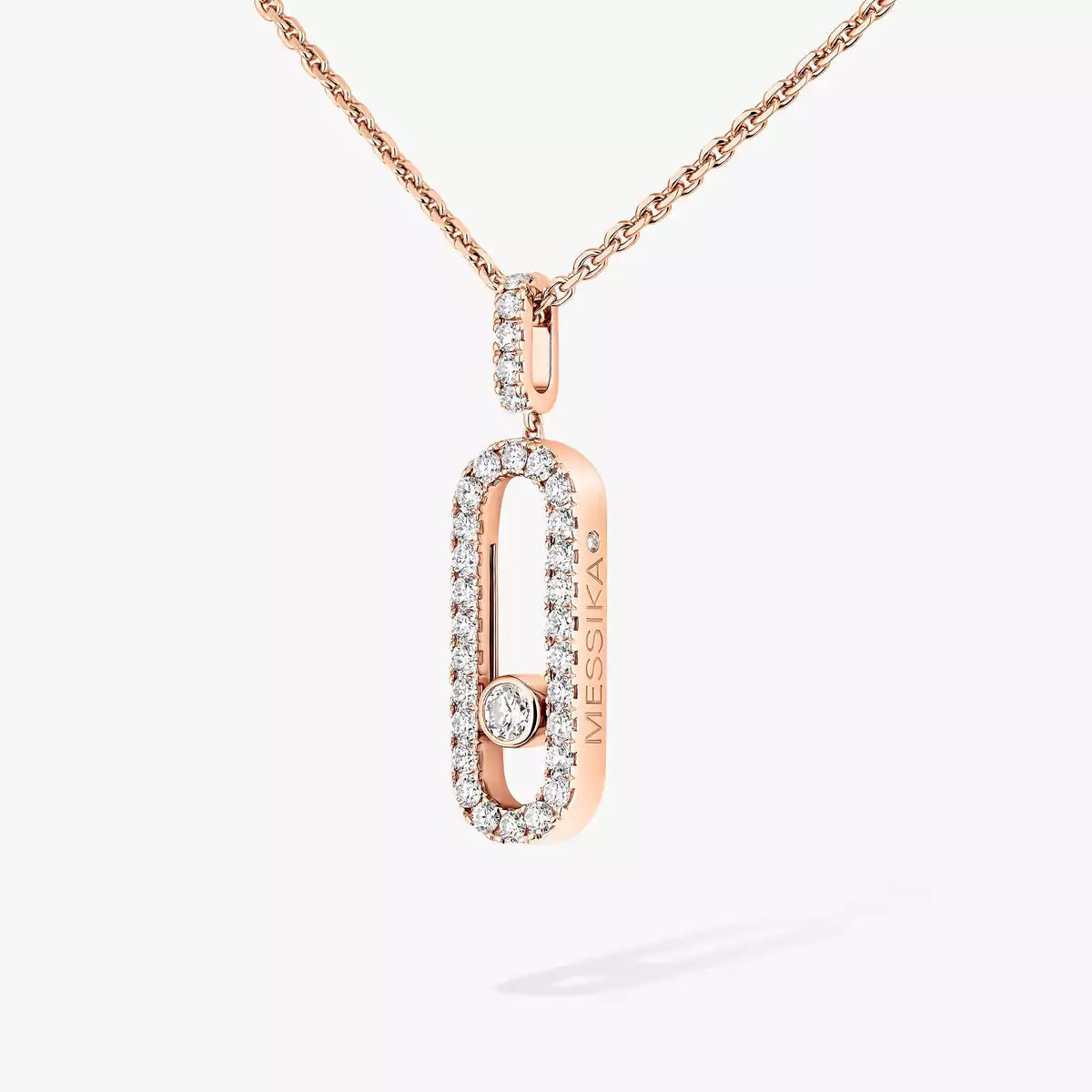[Miro ]Move Uno Diamantkette aus Roségold