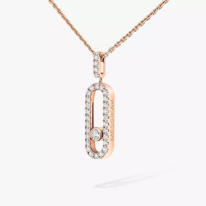 [Miro ]Move Uno Diamantkette aus Roségold