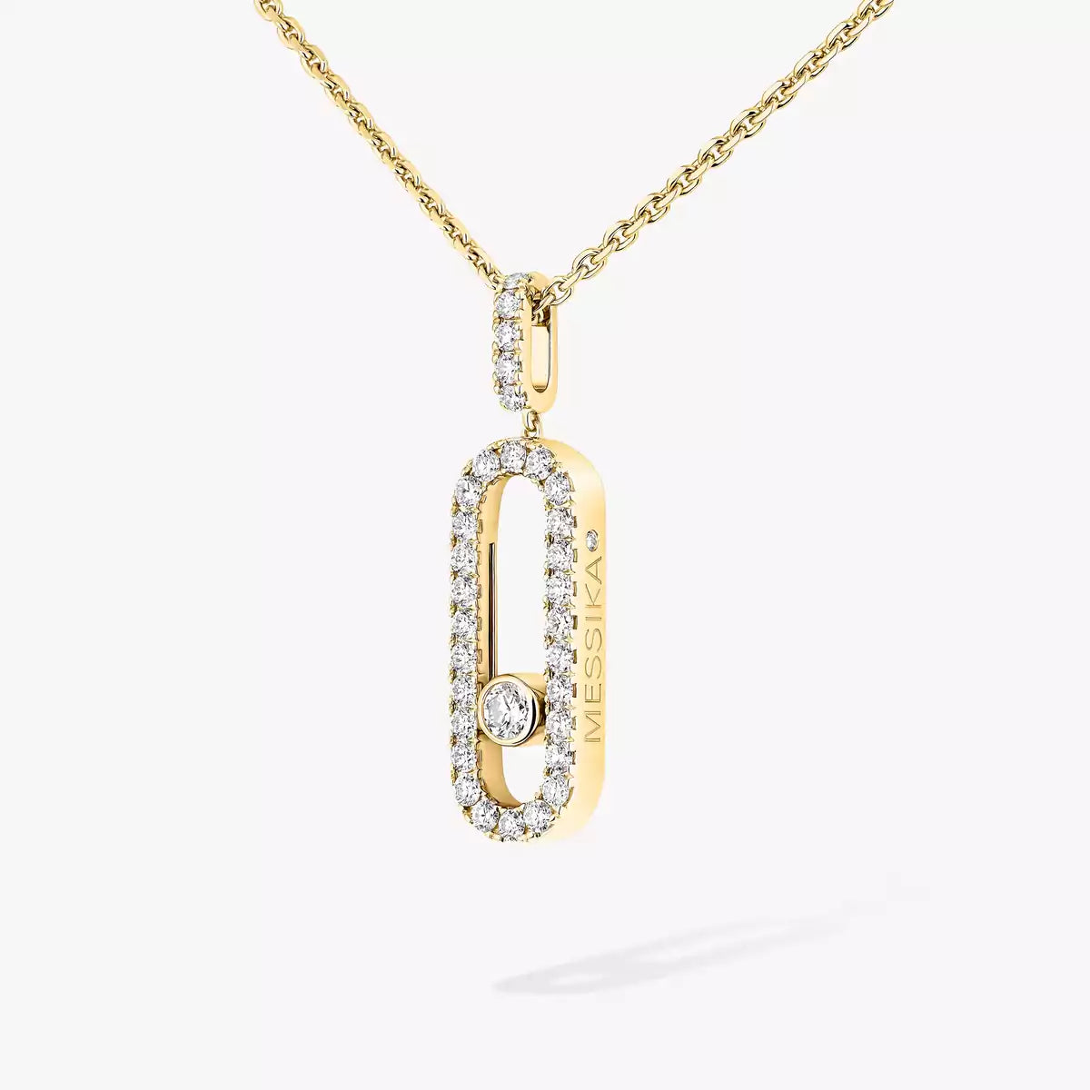 [Miro ]Move Uno Diamantkette aus Roségold