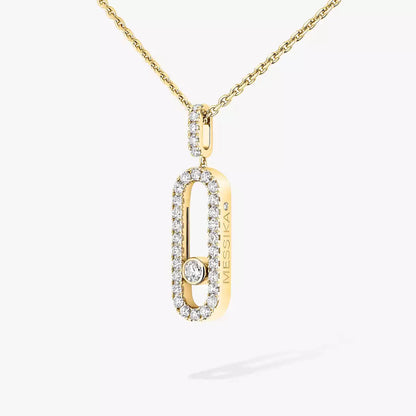 [Miro ]Move Uno Diamantkette aus Roségold