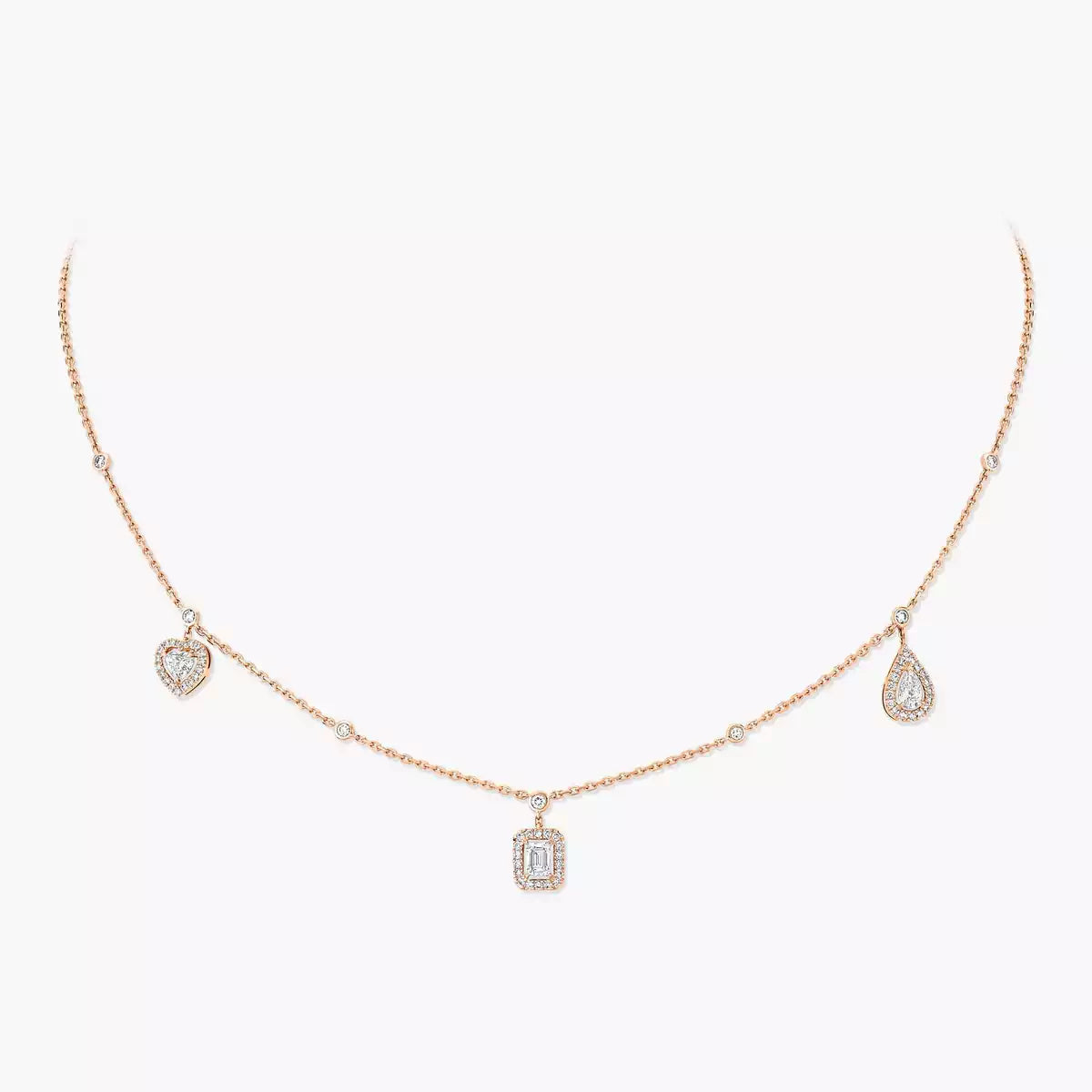 [Miro ]My Twin Diamond Necklace in Silver