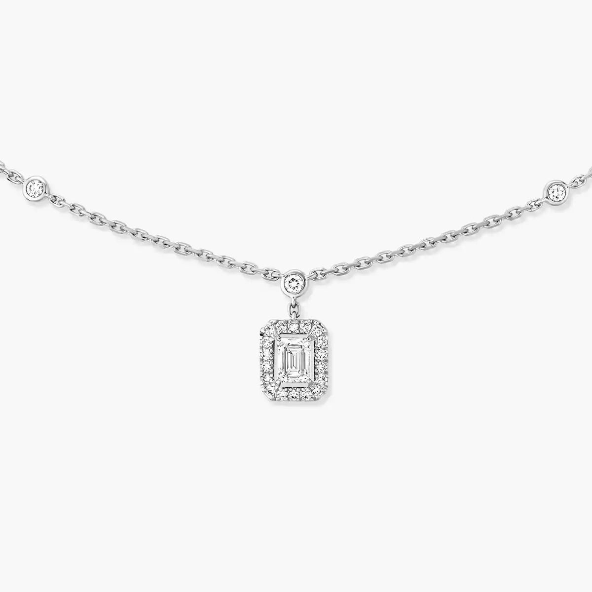 [Miro ]My Twin Diamond Necklace in Silver