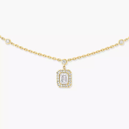 [Miro ]My Twin Diamond Necklace in Silver