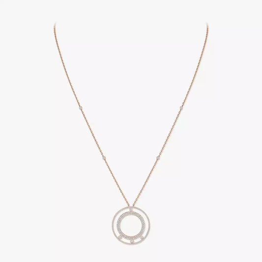 [Miro ]Move Romane Long Pave_-Set Diamond Necklace