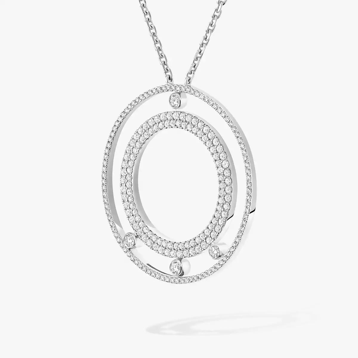 [Miro ]Move Romane Long Pave_-Set Diamond Necklace