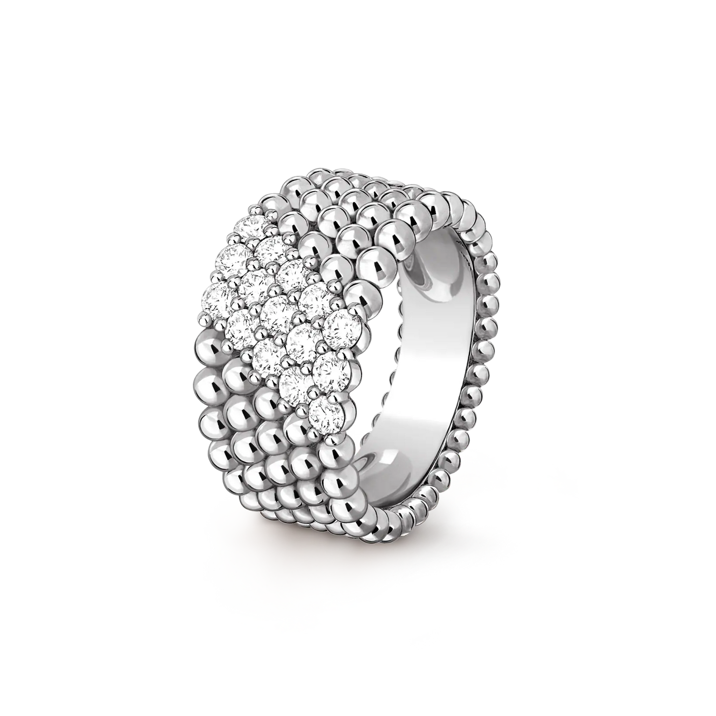 [Miro ]  PERLEE DIAMOND RING ,5-ROW DIAMOND-SET DESIGN