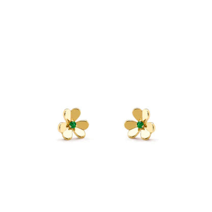 Miro FRIVOLE  FLOWER MALACHITE EARRINGS