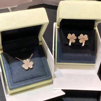 Miro FRIVOLE ROSE GOLD FLOWER DIAMOND NECKLACE